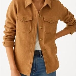 J Crew wool-blend shacket Sz M